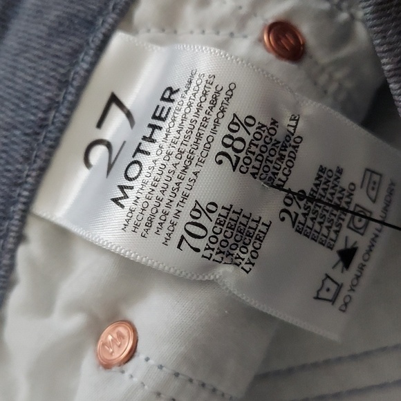 MOTHER The Looker Ankle Fray Relax Awhile Size 27 - Picture 16 of 17